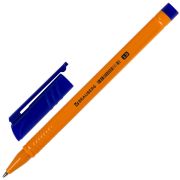 Ручка шариковая BRAUBERG «ORANGE», СИНЯЯ, трехгранная, корпус оранжевый, узел 1 мм, линия письма 0,5 мм, 142402