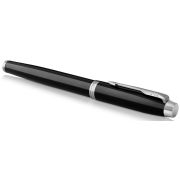 Ручка перьевая PARKER «IM Core Black Lacquer CT», корпус черный глянцевый лак, хромированные детали, синяя, 1931644