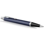Ручка шариковая PARKER «IM Core Matte Blue CT», корпус темно-синий лак, хромированные детали, синяя, 1931668