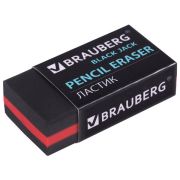 Ластик «Brauberg» BlackJack трехслойный черный, 222466