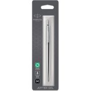 Ручка гелевая PARKER «Jotter Stainless Steel CT», корпус серебристый, детали из нержавеющей стали, черная, 2020646