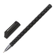 Ручка шариковая масляная BRAUBERG «Orient», ЧЕРНАЯ, корпус черный, игольчатый узел 0,7 мм, линия письма 0,35 мм, 143000