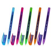 Ручка шариковая масляная BRAUBERG «BOMB GT Color», СИНЯЯ, прорезиненный корпус ассорти, узел 0,7 мм, линия письма 0,35 мм, 143346