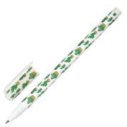 Ручка шариковая BRAUBERG SOFT TOUCH STICK «CACTUS», СИНЯЯ, мягкое покрытие, узел 0,7 мм, 143707