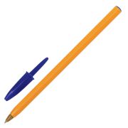 Ручки шариковые BIC «Orange Fine», НАБОР 8 шт., СИНИЕ, линия письма 0,3 мм, пакет, 919228/516351