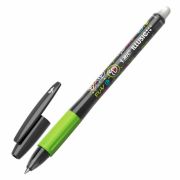 Ручка стираемая гелевая с грипом BIC «Gelocity Illusion», ЧЕРНАЯ, корпус черный, линия 0,3 мм, 516523