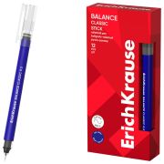Ручка-роллер ERICH KRAUSE «Balance Stick Classic», СИНЯЯ, линия 0,35 мм, 63147
