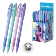 Ручка шариковая с грипом ERICH KRAUSE «U-109 Stick&Grip Pastel», СИНЯЯ, 58111