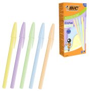Ручка шариковая BIC «Cristal Pastel», СИНЯЯ, корпус ассорти, узел 1,0 мм, линия 0,32 мм, 302550