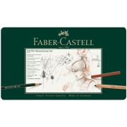 Набор художественных изделий Faber-Castell «Pitt Monochrome», 33 предмета, метал. коробка