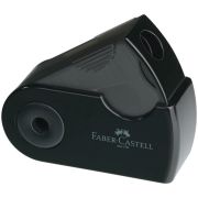 Точилка пластиковая Faber-Castell «Sleeve Mini» 1 отверстие, контейнер, черная