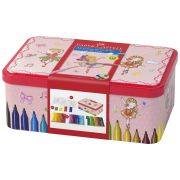 Набор для рисования Faber-Castell «Connector Ballerina» 33 фломастера+10 клипс+2 карты для раскрашивания