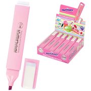 Текстовыделитель ЮНЛАНДИЯ «COLORSTAR PASTEL», ПАСТЕЛЬНЫЙ РОЗОВЫЙ, линия 1-4 мм, 151712