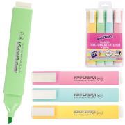 Набор текстовыделителей ЮНЛАНДИЯ 4 шт., АССОРТИ, «COLORSTAR PASTEL», линия 1-4 мм, 151716