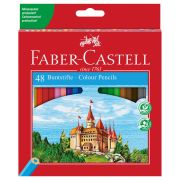 Карандаши цветные Faber-Castell «Замок», 48цв., шестигр.,заточ., картон, европодвес
