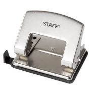 Дырокол на 20 л. «STAFF» «Design», металлический, никель, арт. 226856