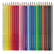 Карандаши цветные Faber-Castell «Grip», 24цв., трехгран., заточен., метал. упак.