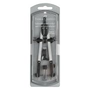 Циркуль Faber-Castell, 3 предмета, пластиковый футляр