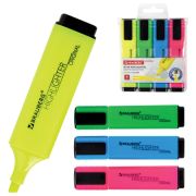 Набор текстовыделителей 4 ЦВЕТА, BRAUBERG «ORIGINAL NEON», линия письма 1-5 мм, 152215