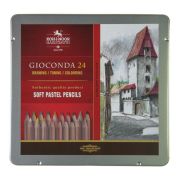 Пастельные карандаши Koh-I-Noor «Gioconda», 24цв., метал. коробка (ПОД ЗАКАЗ)