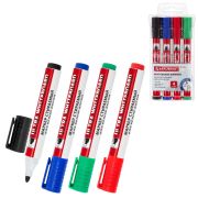 Маркеры стираемые для белой доски, НАБОР 4 ЦВЕТА, BRAUBERG «ULTRA WHITEBOARD MARKER», 3 мм, 152635