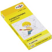 Пластилин Гамма «Юный художник», 06 цветов, 84г, со стеком, картон. упаковка