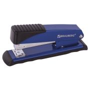 Степлер № 24/6-26/6 «BRAUBERG» Office, до 30л, синий, арт.228612