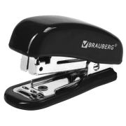 Степлер мини № 10 до 12 л «Brauberg» Classic, черный, арт.222544