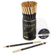 Карандаш чернографитный BRUNO VISCONTI, 1 шт., «Carrara Black», НВ, заточенный, трехгранный, 21-0030/96
