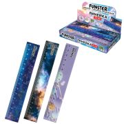 Линейка пластиковая 15 см, FUNSTER (ФАНСТЕР), «КОСМОС», ассорти, дисплей, 210917