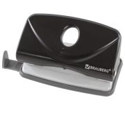 Дырокол BRAUBERG «Original», до 10 листов, черный, 222537