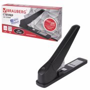 Степлер МОЩНЫЙ №24/6-23/24 BRAUBERG «Heavy duty MX», до 200 листов, черный, 222564