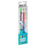 Карандаши цветные двусторонние Berlingo «SuperSoft. Duo», 12цв., 06шт., трехгр., заточ., европодвес