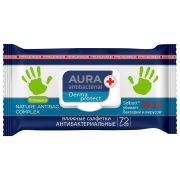 Салфетки влажные Aura Derma Protect, big-pack с крышкой, 15*20см, 72шт., антибакт. с ромашкой