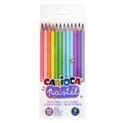 Карандаши цветные Carioca «Pastel», 12цв., заточен., ПВХ, европодвес