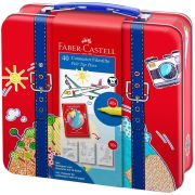 Набор для рисования Faber-Castell «Connector» 40 фломастеров+6 клипс+паспорт раскраск., метал.