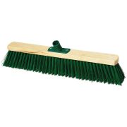 Щетка для уборки OfficeClean Профессиональная, техническая, 40см, жесткая щетина 5,5 см, деревянная, еврорезьба
