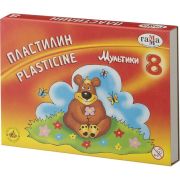Пластилин 8 цв. «Гамма» Мультики 160 г