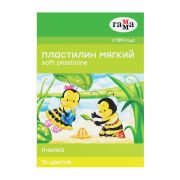 Пластилин восковой 16 цв. «Гамма» Пчелка
