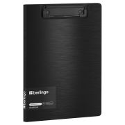 Папка-планшет с зажимом Berlingo «Steel&Style» А5+, 1800мкм, пластик (полифом), черная