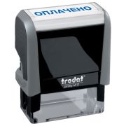 Штамп стандартный «ОПЛАЧЕНО», оттиск 38х14 мм, синий, TRODAT 4911P4-1.2, 53559