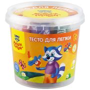 Тесто для лепки 7 цв. 30 г. «Мульти Пульти» Енот в деревне, 12208