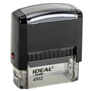 Оснастка для штампа, оттиск 47х18 мм, синий, TRODAT IDEAL 4912 P2, корпус черный, подушка, 125420