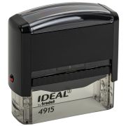 Оснастка для штампа, оттиск 70х25 мм, синий, TRODAT IDEAL 4915 P2, корпус черный, подушка, 125429