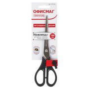 Ножницы ОФИСМАГ «Standard» 190 мм, классической формы, черные, 237100