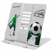 Подставка для книг и учебников большая ЮНЛАНДИЯ «Play Football», регулируемый наклон, металлическая, 237574