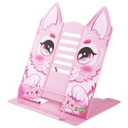 Подставка для книг и учебников большая фигурная BRAUBERG KIDS «Kitty», регулируемый наклон, металл, 238059