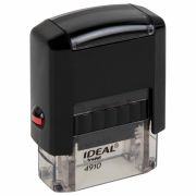 Оснастка для штампа, оттиска 26х9 мм, синий, TRODAT IDEAL 4910 P2, корпус черный, подушка, 125414
