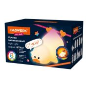 Ночник силиконовый LED «Утка» 101x150x85 мм, белый свет/RGB, таймер, изменение уровней яркости, USB, аккум.1200 мАч DASWERK (ДАСВЕРК) 238936