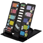 Подставка для книг BRAUBERG KIDS mini, «Cats», с таблицей умножения, регулируемый угол наклона, металлическая, 238966
